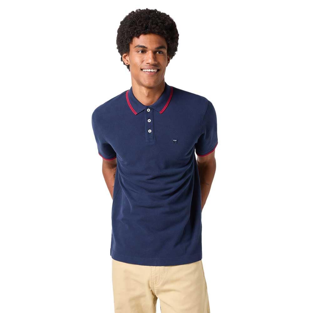 Wrangler Men's Polo Shirt, Navy, S