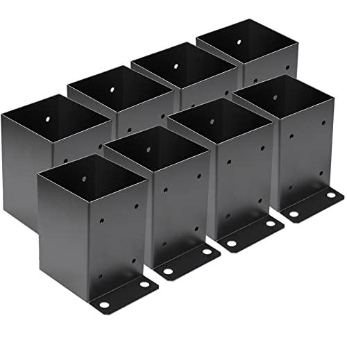 4x4 Post Base 8 PCS for Decking, Heavy Duty Steel Brackets