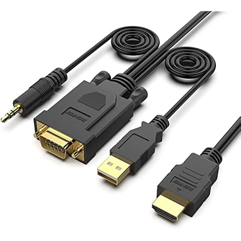 BENFEI HDMI to VGA Cable with Audio Cover