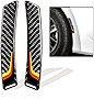 muekzru 2pcs Automotive Universal Carbon Fiber Wheel Well Fender Flares Bumper Trim Molding for Audi Mercedes Benz Volkswagen Accessories