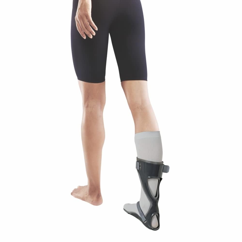 Vissco Foot Drop Splint, Ankle Support for patients suffering from Foot Drop, Prevents Axial Rotation of The Leg And Foot (Left Leg) - Medium (Grey)-image-6