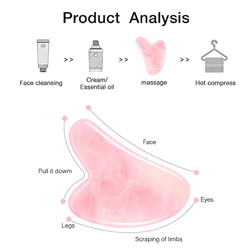 Getmecraft Store Getmecraft Rose Quartz Gua Sha Set (Leaf & Rabbit - Image 3