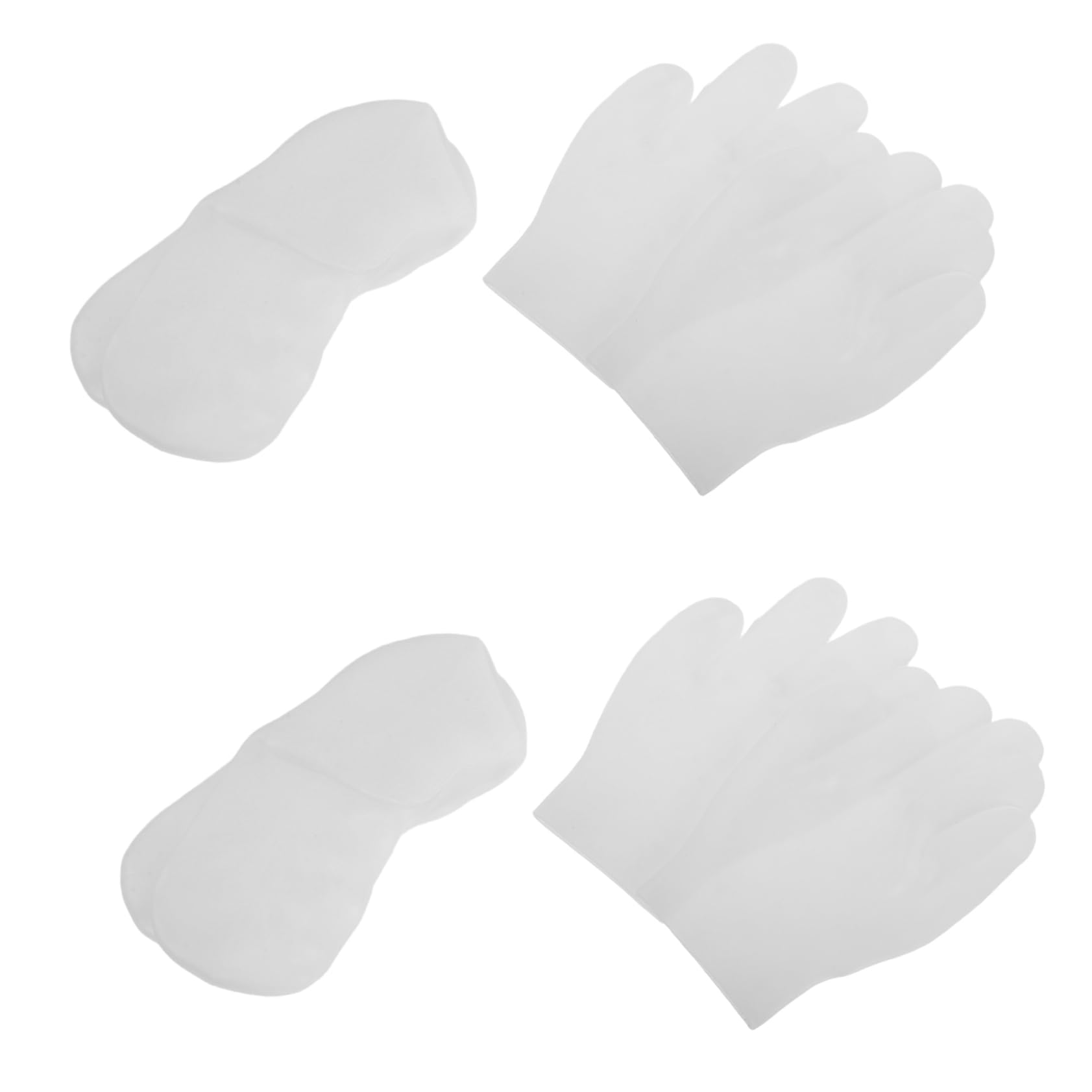 Didiseaon 8 Calzini Idratanti in Silicone - Guanto in Gel Spa Antiscivolo Per Ammorbidire I Piedi, Secca E Screpolata, Calzini Per Pedicure Spa Per Ammorbidire I