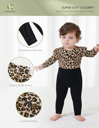 Baby Girls Clothes Set Long Sleeve Bodysuit with Pants Newborn Outfits Viscose from Bamboo Clothing Outfit2