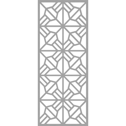 Image of 13 3 /8 inchW x 34 3 /8 inchH x 3 /8 inchT Auburn Decorative Fretwork Wall Panels in Architectural Grade PVC
