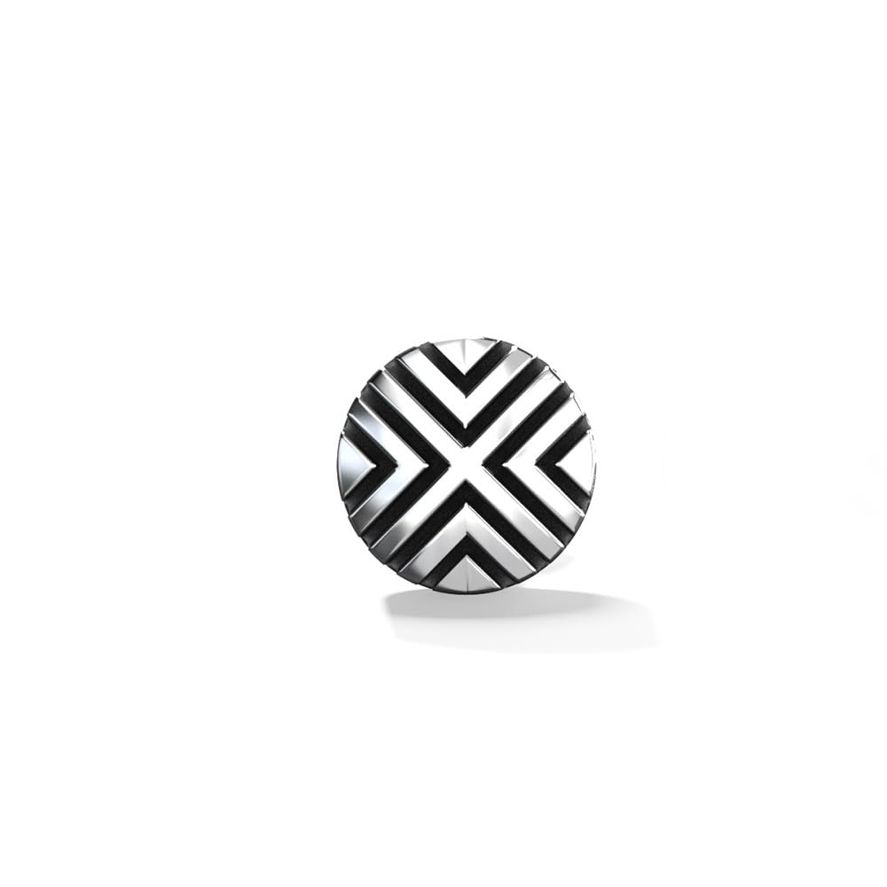 Silver Round Stud Earring For Men (1 Pc) | Round Boho Studs | 925 Sterling Silver | Birthday Gift for Men and Boys-image-31