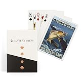Lantern Press Olympic National Park, Washington, Trout Fishing Cross-Section, 52 Playing Cards for Adults, Poker Size Card Deck