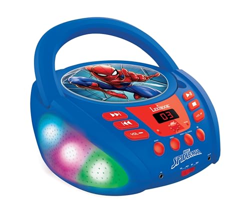 Lexibook – Marvel Spider-Man - Lecteur CD Bluetooth pour Enfants - Portable, Effets Lumineux,...