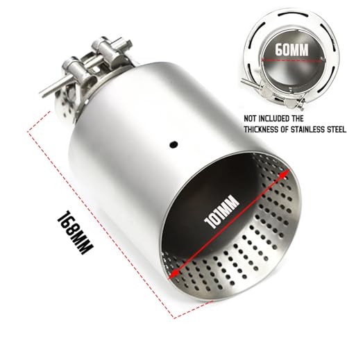 Embout échappement Golf 7 GTI pour personnalisation diffuseur canule inox mat 63mm - 2
