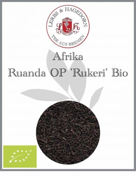 Lerbs & Hagedorn, Schwarztee Ruanda OP Rukeri Bio | Süßlich, Ausdrucksstark, Würzig 1kg Ca. (81 Liter)