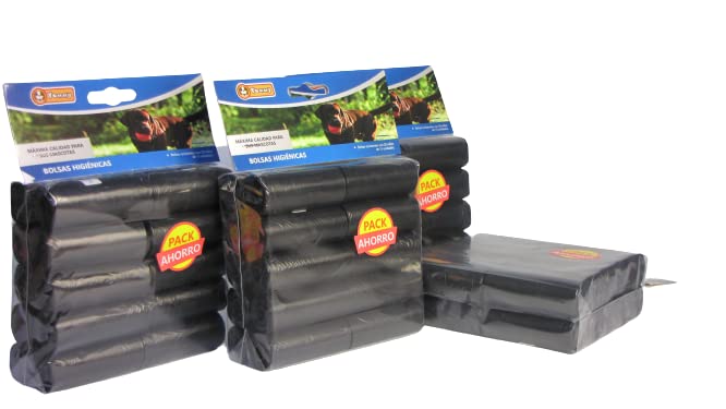 Yommy Bolsas - 20 Rollos Bolsas Caca Perro por Pack, Bolsitas Amazon para Excrementos y Heces, Extra Fuerte a Prueba e Higienicas. Bolsas Excrementos Baratas, 0,40 unidad. 300 Bolsas caca perro Pack.