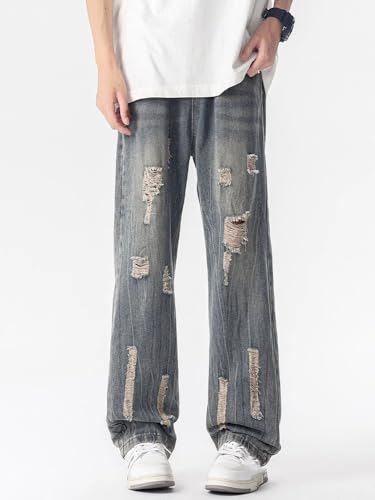 Men's American Vintage Jeans Summer Straight Loose Wide-Leg Casual Pants2