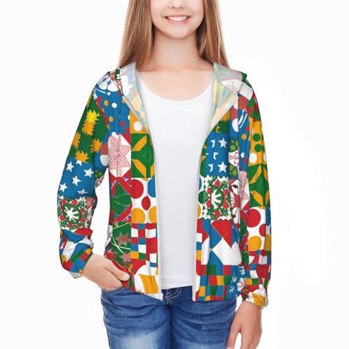 Halloween Dog Horror Youth Lightweight Sports Long Sleeve Jacket For Outdoor Activities3