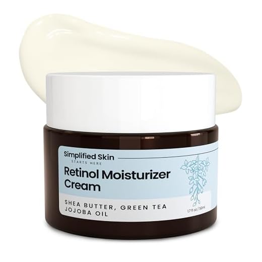 Simplified Skin 2.5% Retinol Cream Face Moisturizer w/Vitamin E & Hyaluronic Acid for Wrinkles & Acne - Eye Cream - Anti Aging Facial Skin Care Products - Night & Day Moisturizer Face Cream 1.7 oz