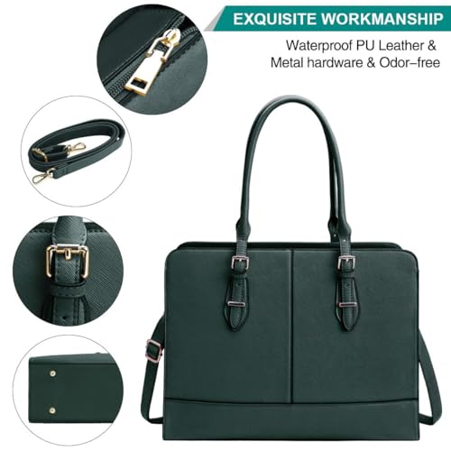 Leather Work Tote Briefcase