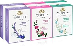 Yardley Soap Gift Set - 100g (Pack of 6) | Natural Ingredients With Essential Oils | Assorted Scents | For a L