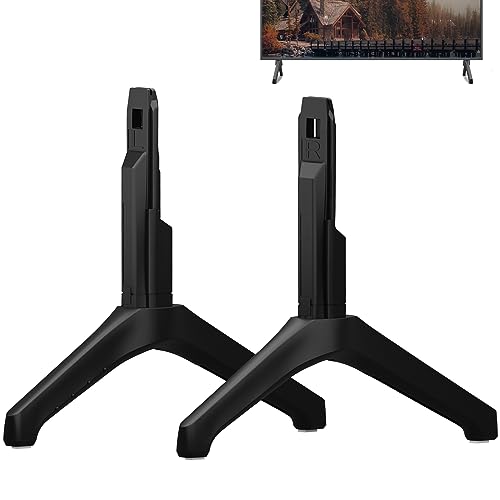 TV Stand for Samsung TV Legs Only for UN55TU7000BXZA UN55TU700DFXZA UN55TU700DF UN55TU700DFXZA LH55BETHLGFXGO LH55BETHLGFXZC LH55BETHLGFXZA BN96-50856C BN96-50859A with Non-Slip Pad