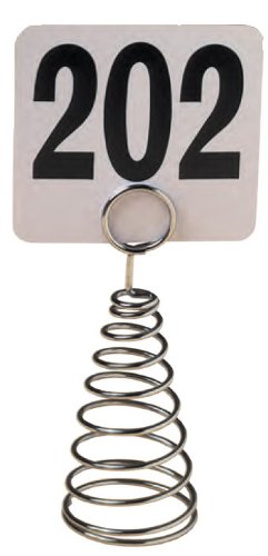 Image of American Metalcraft (MHSC6) 6 inch Chrome Spiral Number Holder