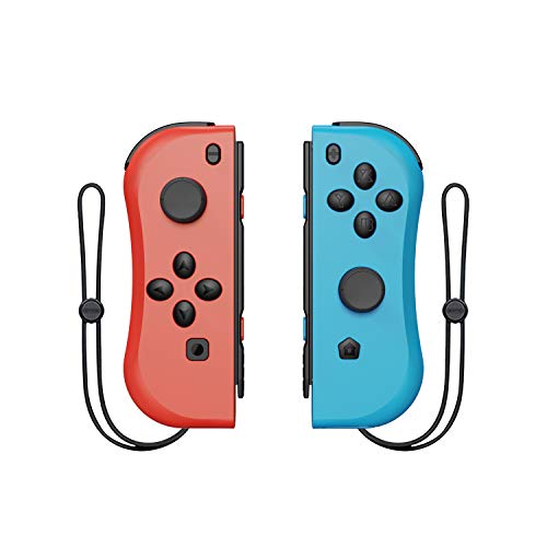 Geekper Wireless Joy Pad Controller for Switch, L/R Joy-Con Pad Replacement for Nintendo Switch Controllers, Wired/Wireless Switch Remotes - Red and Blue