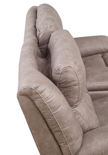 Sofá Loveseat Plegable Tela Sand miniatura 6