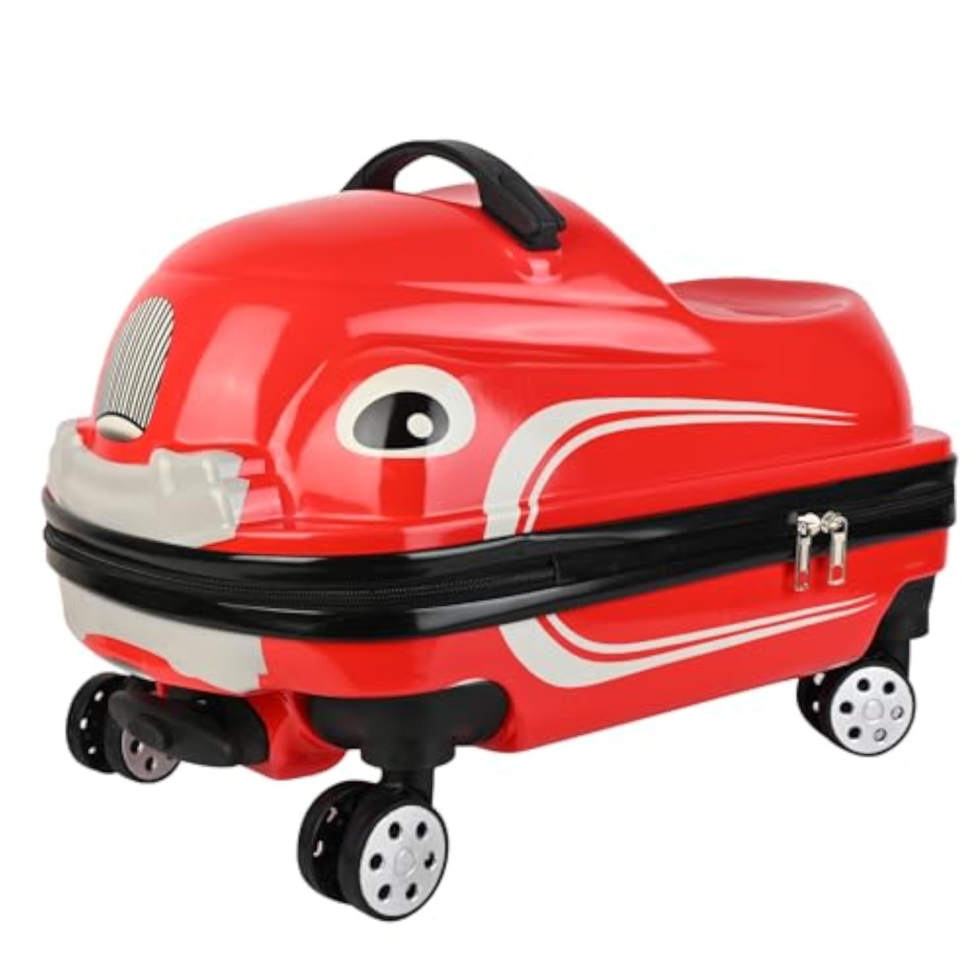 Ride-On Kids Trolley Bag, 2-in-1 Carry-On Car Shaped Suitcase