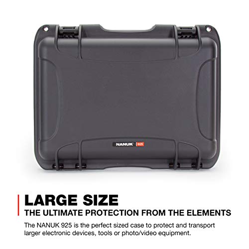Nanuk 925 Waterproof Hard Case With Padded Dividers - Graphite #TOP1