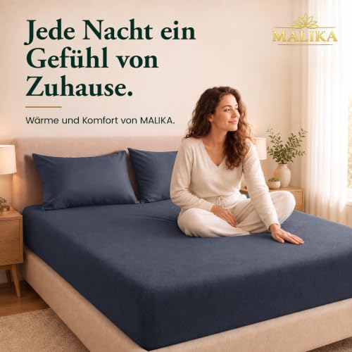 Malika® Winter Thermo Fleece Spannbettlaken, kuschelig weich Flausch Spannbetttuch, Betttuch Jersey flauschig Soft Plüsch Laken… – Ansicht 7