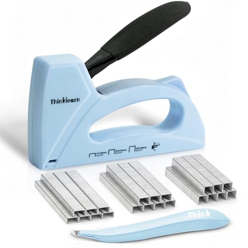 Light Duty Staple Gun for Wood, Upholstery Staple Gun for Classroom with 1600pcs JT21 Staples 1/4, 5/16, 3/8 inch and Staple Remover, Fabric Stapler Gun for Crafts, Bulletin Board Stapler for Teachers