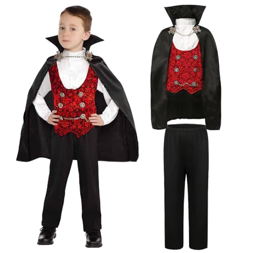 Disfraz infantil de vampiro para niños Halloween miniatura 1