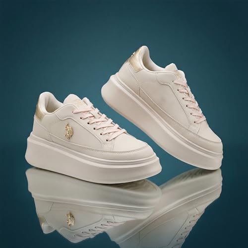 Image of U.S. Polo ASSN. Eleanor 3.0 Nude Light Weight Sneaker Shoes