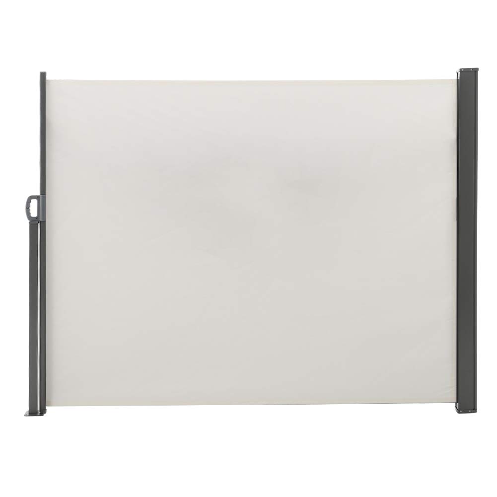 DKIEI Side Awning Retractable Garden Canopy Outdoor Privacy Screen Patio Windbreak UV-resistant & Privacy Protection for Patio Balcony Terrace Shelters Gazebos, Beige, 3X1.8M โ image 1