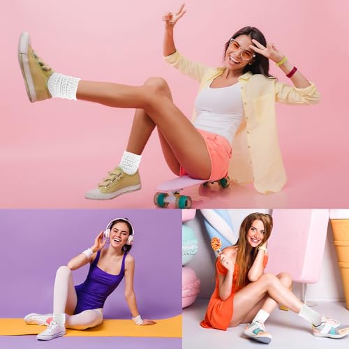 Slouch Socks for Women Scrunch Socks Long Boot Stacked Sock Soft Knit Stack Socks for Fall Winter Warm Size 6-11 7