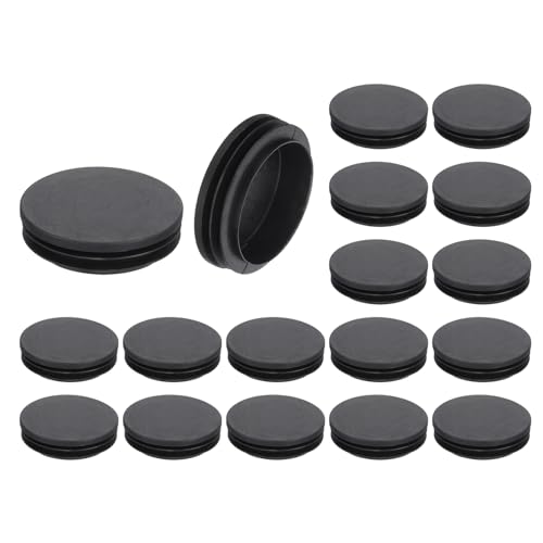 uxcell Round Plastic Plug,63mm(2.48") OD Furniture Leg Pipe Insert 18Pcs