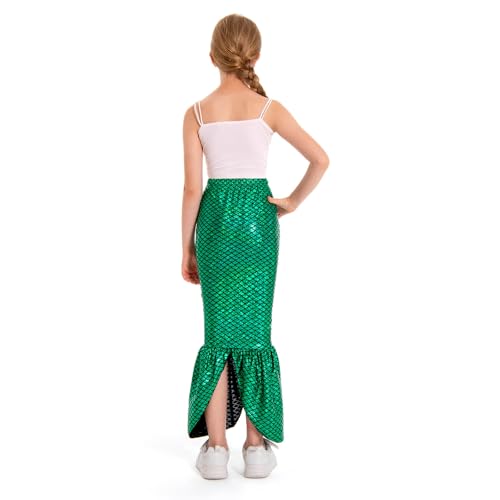 Disfraz cola de sirena para niñas con brillo miniatura 5