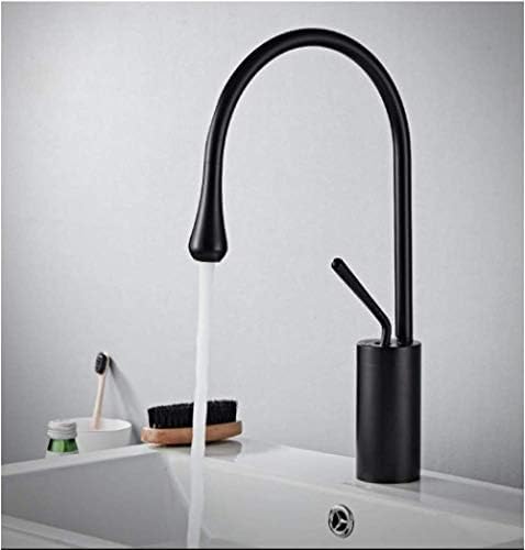 Mitigeur de lavabo design nordique noir et blanc en laiton