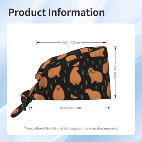 Image of Surgical Caps Men Women, Scrub Cap with Sweatband Adjustable