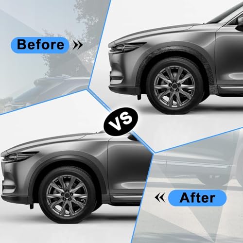 SecosAutoparts Front Left Side Fender Trim Molding Compatible with Mazda CX-9 2016-2023 Replace# TK4851W30D MA1290105 TK48-51-W30D Front Driver Side Fender Flare Wheel Molding Trim by SecosAutoparts - Used condition - Image 4