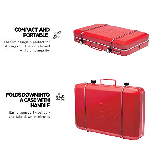 Outbound Gas Camping Stove | 2 Burner Propane Stove | 10,000 BTU's Per Burner