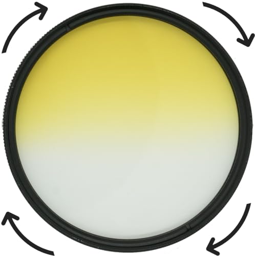 Pro Glass - Filtro graduado de color amarillo HD MC de 72 mm para: lente Sony FE 50 mm f/1.2 GM (Sony E) (SEL50F12GM) - Filtro amarillo de 72 mm, filtro amarillo graduado 72 - imagen 5