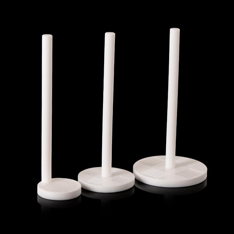PTFE-Reinigungskorb for leitfähiges ITO/FTO-Glas und Siliziumchips – Präzisions-Reinigungsrahmen – 1 Stück(D80W1.5L26mm)