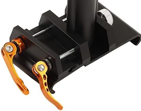 Miniatura 9 de Alomejor Sillín de asiento plegable, cómodo y duradero, marco de aleación de aluminio, diseño de absorción de golpes, para scooters eléctricos, para