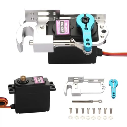 Drone Dispenser, Waterproof Towing Net Boat, Throw Device RC Drone Dispenser, Servo Thrower, Rope-Releasing Rescue Boat, Decoupler and Projectile Thrower(Dropper + Metal Arm + 995 Servo)