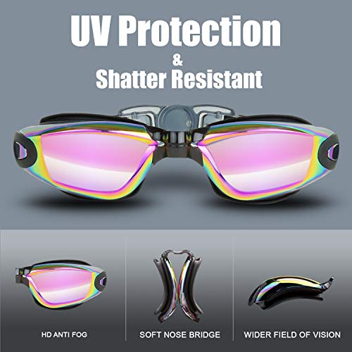 Vorshape Swim Goggles Pack Of 2 Swimming Goggle No Leaking Adult Men Women Youth #TOP1