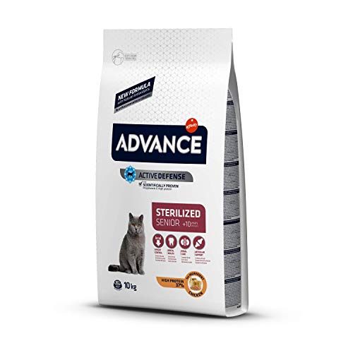 Advance Senior Sterilized - Pienso para Gatos Esterilizados de más de 10 años - 10 Kg