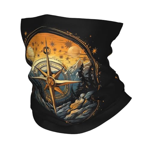 Bandana neck scarf boussole pour randonnée et pêche en plein air pour adultes