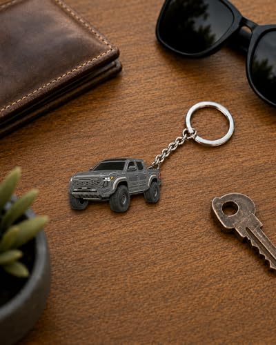Image of Tacoma Keychain 2026 Tacoma Accessories 2016-2025 mods 4th Gen Cool Key Chain Fob Cover Toy Gift Truck
