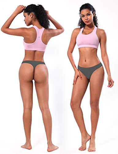 BUBBLELIME XS-XL Sport Thongs Panties_SET15 M_3 Pack Darkgray_Bonded