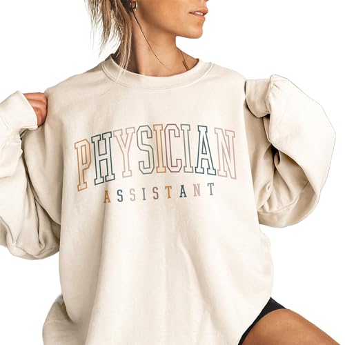 Retro Physician Assistant Gift, PA School Student Sweatshirt, Graduation Gift, Physicians Associate, Matching Shirts, Unisex Crewneck Sand