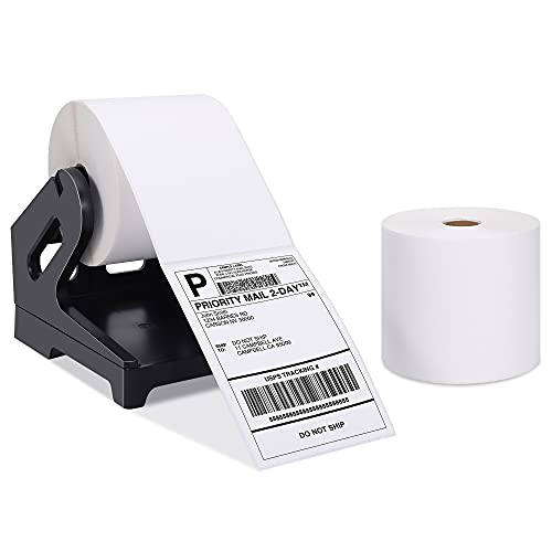 Étiquette thermique 4x6 haute adhérence et son support stable pour colis, 1000 pièces