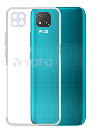 YOFO Rubber Back Cover Case for Mi Poco C3 (Transparent) with Bumper Corner (B08PP79B9Q) Amazon Price History, Amazon Price Tracker